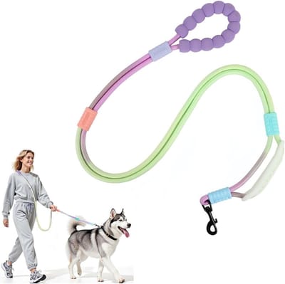 Handsfree Hondenriem met Dubbele Handvatten en Verstelbare Tailleband - Ideaal voor Lopen en Trainen