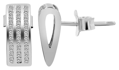AKZENT Akzent damesoorbel "Catia" van 925 Sterlingzilver, gerhodineerd, duurzaam