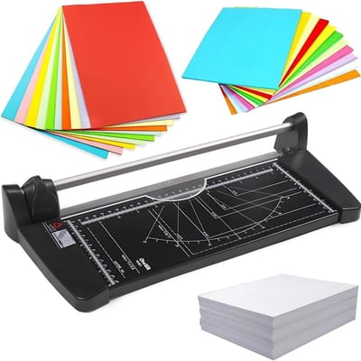 Handmatige Papiersnijder - Metalen Guillotine - Nauwkeurig Snijden - Rolmes Beschermhoes - Snijdt 10 Vellen - Metaal