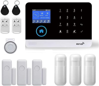 Draadloos Alarmsysteem - GSM Alarm 4G Systeem - Huis Beveiligen - Met Rookmelder - 10x10x10 mm - C