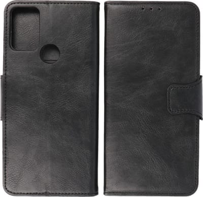 BestCases -  Motorola Moto G50 Hoesje - Motorola Moto G50 Bookcase Telefoonhoesje - Motorola Moto G50 Kaarthouder Portemonnee Hoesje - Kunstleer - Zwart