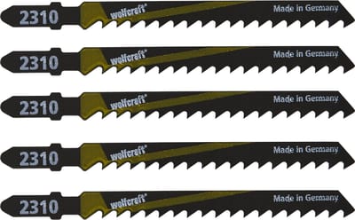 wolfcraft - 5 Decoupeerzaagbladen - Decoupeerzaagblad T-schacht - 100mm - 2360000