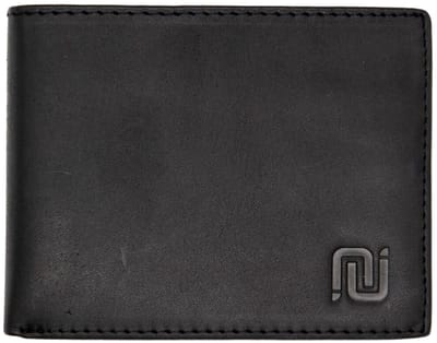 NEGOTIA Elite - Leren Portemonnee Heren - Pasjeshouder Mannen - 100% Luxe Top-Grain Leer - Zwart
