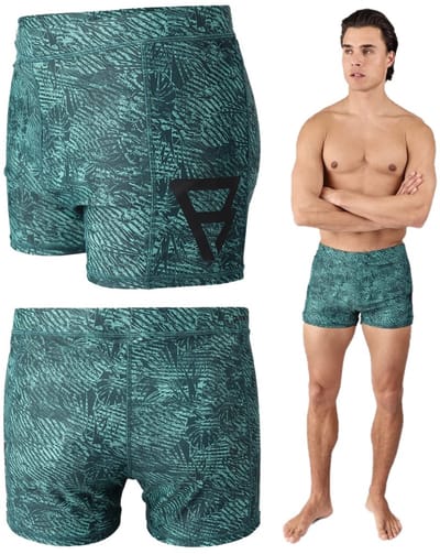 Brunotti - Samier-Print - Strakke Zwembroek Mediterranea - Heren - Sportieve Zwem Trunk - Flexibele Fit - S