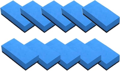 Autospons Applicator - Glas Nano Wax Pads - Auto Waxen Polijsten - Dubbelzijdig Sponsontwerp - Niet gespecificeerd - Blauw Zwart
