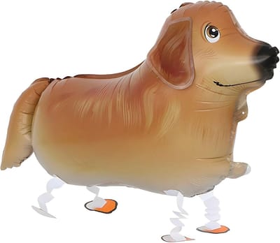 Luchtballon Hond - Loopdier Folieballon - Feestelijke Decoratie - Zelfsluitend Klep - 60 x 40 cm - Gouden Retriever