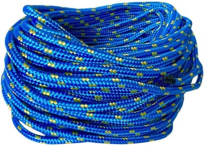 Gevlochten Touw - PP Koord - Watersport & Bouw - UV-bestendig & Waterdicht - 10mm x 50m - Blauw