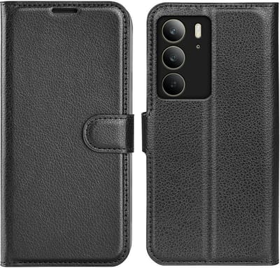 Coverup Hoesje - Geschikt voor Realme 14x 5G / C75 Hoesje - Coverup Book Case - Zwart