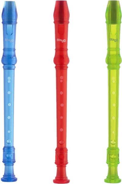 Stagg blokfluit kunststof blauw (Duits)