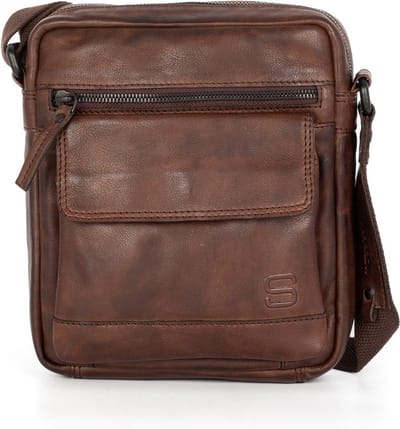 Leren Crossbodytas - Jason - Donkerbruin