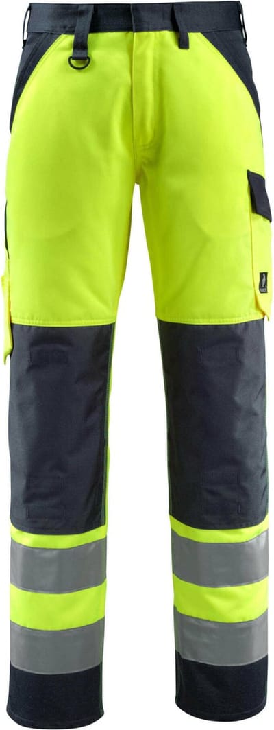 Mascot Safe Light Broek met kniezakken 15979-948 - hi-vis geel/donkermarine - C48 - 76