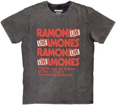 Ramones - Concert Heren T-shirt - S - Grijs