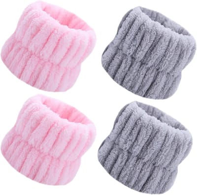 Zachte Microvezel Wasband en Elastische Haarband voor Make-up, Gezichtsreiniging en Sportactiviteiten