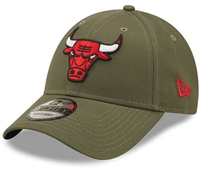 Olijfkleurige 9Forty Strapback Cap - NBA Chicago Bulls