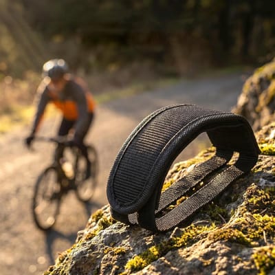 Thijox - 2 stuks verstelbare pedaalriemen fiets met teenbanden - anti-slip nylon voetriemen set voor MTB, racefiets en hometrainer - meer stabiliteit