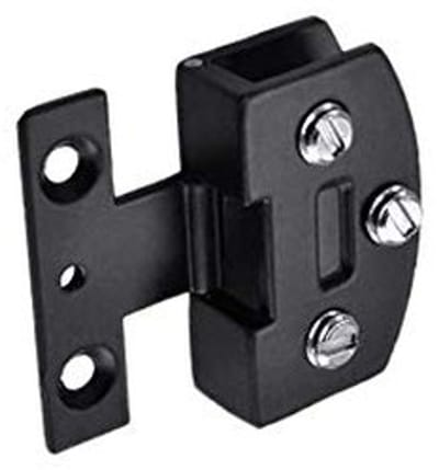 Dailygoods - Douchescharnier - Zwarte zinklegering - Duurzaam en elegant - Geschikt voor glazen deuren - Voor dikte 5-8mm - Ideaal voor moderne badkamers