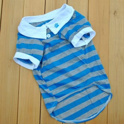 Hond Zomer Dunne Revers T-shirt, Polyester Katoen, Mooi Bovenlichaam XS