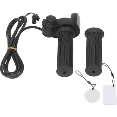 1 Paar 48V Elektrische Fiets Gashendel Elektrische Fiets Stuur Gashendel Handvat met IC Inductie black