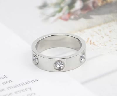 Soraro Ring Zirkonia | Zilverkleurig | Ringen Vrouwen | 20mm | Ring Dames | Cadeau voor Vrouw