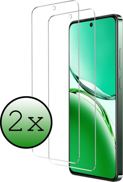 Screenprotector - 2 Stuks Geschikt voor Oppo Reno 12 F - Extra Sterk - Beschermglas - Gehard Glas - Tempered Glass - Screen Protector