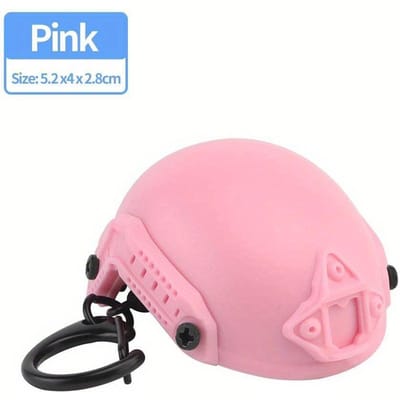 Airsoft Helmvormige Sleutelhanger Flessenopener Bierblikopener Mini Kurkentrekker Decoratie Buiten Jacht Wandelen Fan Keuken Cadeau roze