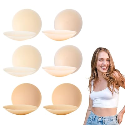 Dailygoody - Tepelafdekkingen - Herbruikbaar - Ultradun - beige - Onzichtbaar - Zelfklevend - Voor avondjurk met blote rug