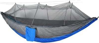 Draagbare Hangmat - Kampeeruitrusting - Outdoor Ontspanning - Ingebouwd Klamboe - Voor 2 Personen - Groen