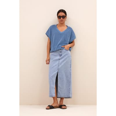 By-Bar Elba Denim Skirt Light Denim Größe: XS | Maxiröcke Outlet | Damen | Blau