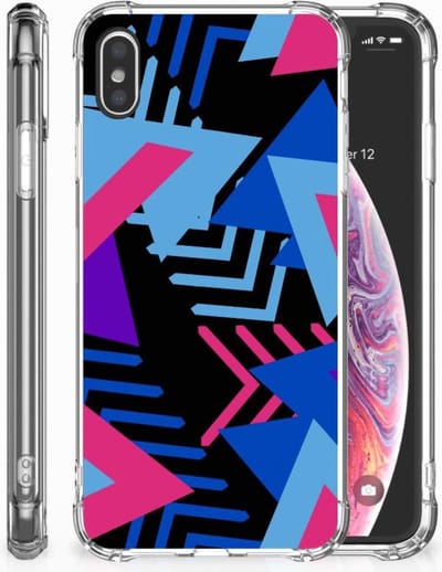 Apple iPhone Xs Max Shockproof Case Funky Triangle