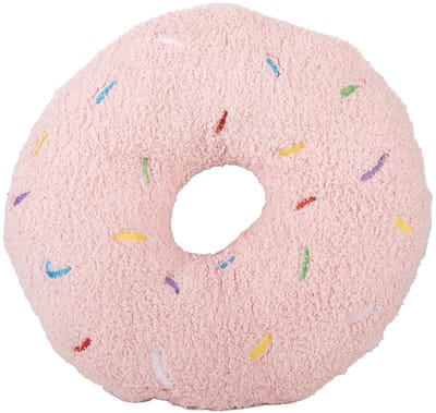 Clayre & Eef Sierkussen Ø 35x6 cm Roze Polyester