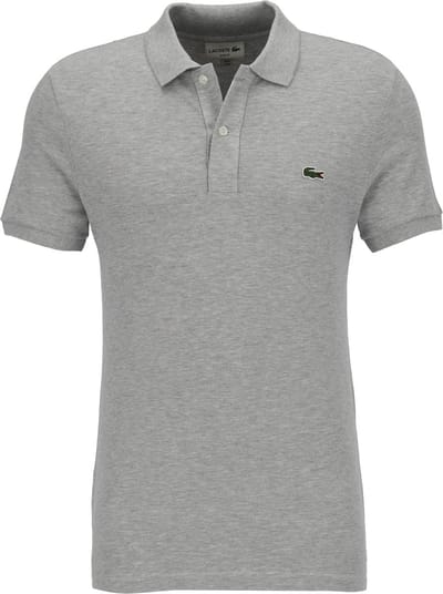 Lacoste Heren Poloshirt - Silver Chine - Maat M