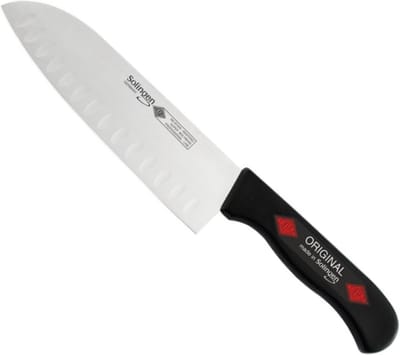 Eikaso Solingen Santokumes 16 cm – Semi-flexibel met Kuilen – Ergonomisch Handvat