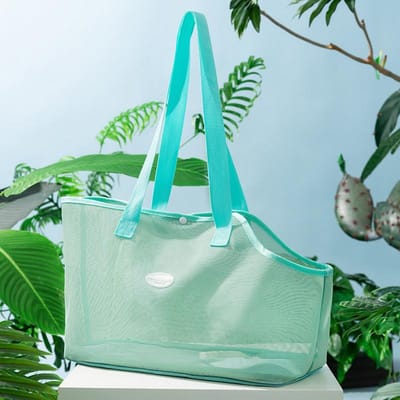 Katten gaan naar buiten in de lente en zomer, Ademende mesh messenger bag, Hond handtas, Huisdier draagbaar, Universele kattentas benodigdheden voor alle seizoenen M