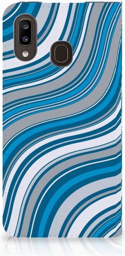 Samsung Galaxy A30 Hoesje met Magneet Waves Blue