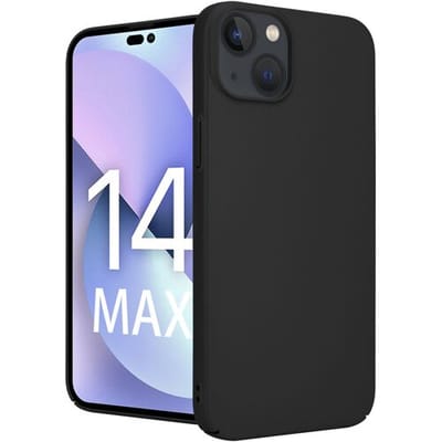 ShieldCase telefoonhoesje geschikt voor Apple iPhone 14 Plus ultra thin case - zwart - Dun hoesje - Ultra dunne case - Backcover hoesje - Shockproof dun hoesje