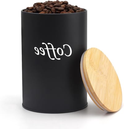 Airtight Koffiehouder van 500ml voor Koffiebonen, Gemalen Koffie en Koffiecapsules - Perfecte Opbergoplossing voor de Koffiebar