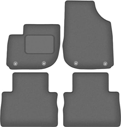 Wielganizator WLG-CARLUX-GRAFIET Serie - Auto Vloermatten - Grafiet - Voor Honda e:NY1 SUV