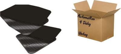 Automatten - 4 Stuks - Voor alle Seizoenen - Dubbelzijdig - Universeel Bruikbaar - Beschermt Vloer Auto - Afmeting voor: 62 x 42 cm/Afmeting achter: 32 x 41 cm -