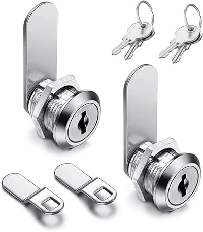LIVIA HOME- Brievenbusslot 16 mm - Kastslot met Sleutel - Meubelslot - Kantelslot - Lockerslot - Schokbestendig - Zinklegering