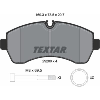 Remblokken TEXTAR 2920006
