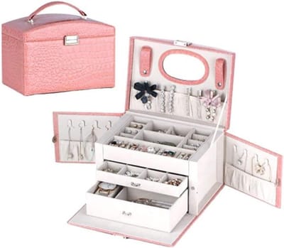 Juwelendoos - Opbergdoos Sieraden - Sieraden Organiseren - Grote Capaciteit - 2000 Gram - Zwart