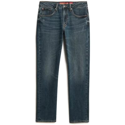 Superdry - Vintage slimfit jeans van biologisch katoen met rechte pijpen - Heren - Jeans
