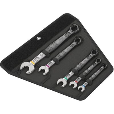 Wera 05020240001 6003 Joker 5 Imperial Set 1 Ring-steeksleutelset 5-delig Sleutelbreedte (inch) 1/2 - 9/16