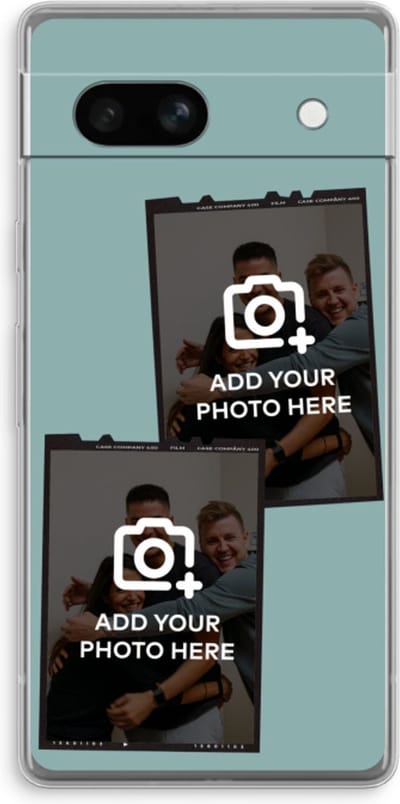 Gepersonaliseerd - Case Company® - Hoesje geschikt voor Google Pixel 7A hoesje - Polaroid Zwart - Soft Cover Telefoonhoesje - Bescherming aan alle Kanten en Schermrand