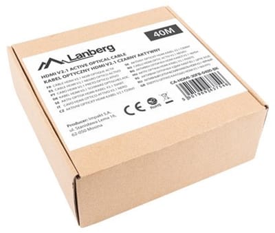 Lanberg - HDMI kabel - 40m - 8K - Optische AOC technologie