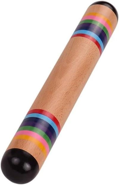 Houten Regenstok - Muziek Speelgoed - Muziek Maken - Regenboog Kleur Ontwerp - 35 cm - Multicolor