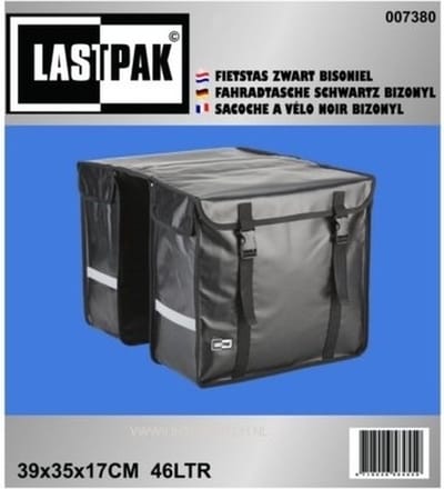 Benson Dubbele fietstassen - zwart - 46L - 39 x 35 x 17 cm - eenvoudig te monteren