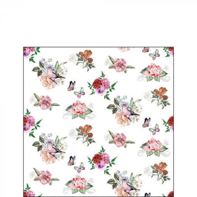 Ambiente Servetten Charlotte white 25cm