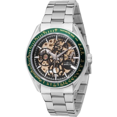 Invicta Objet D Art 69452 Heren Horloge - Automatisch Uurwerk - Roestvrij Staal met zwarte Wijzerplaat - 43mm