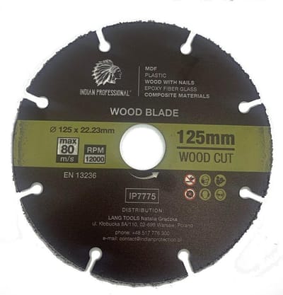 INDIAN PROFESSIONAL - Universeel Zaagblad - 125mm - voor Hout en Kunststof